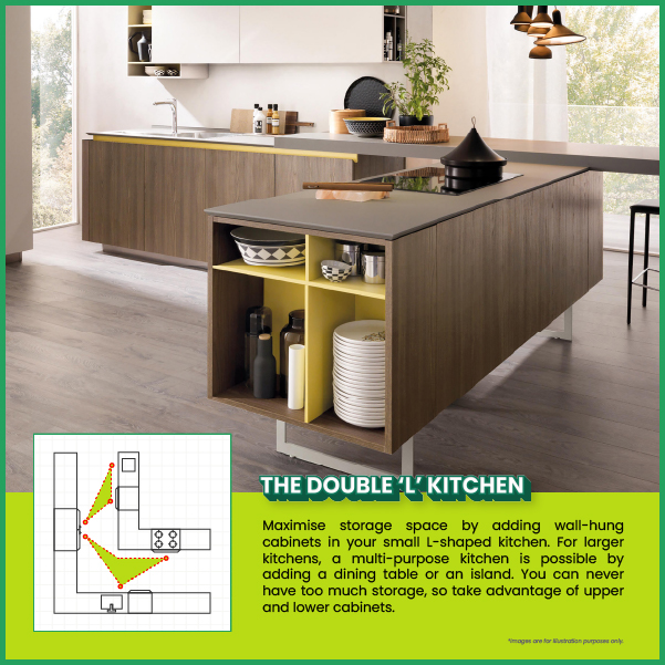 The Double 'L' Kitchen​